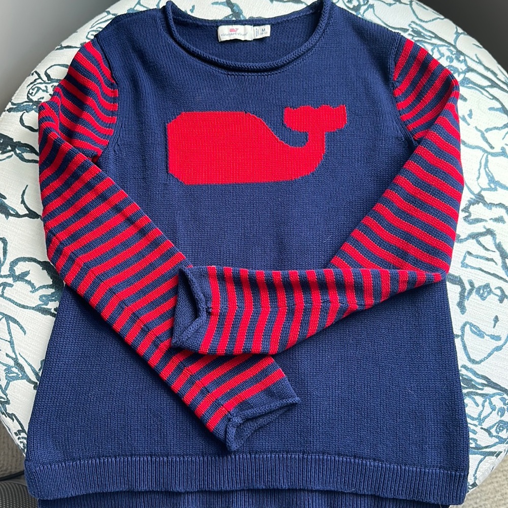 Girls Vineyard Vines Cotton Knit Sweater - like new